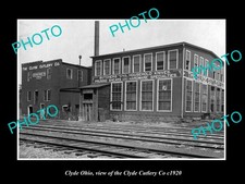 OLD 8x6 HISTORIC PHOTO OF CLYDE OHIO THE CLYDE CUTLERY Co FACTORY c1920 picture