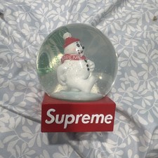 Supreme Snowman Snowglobe Red FW21 Holiday Collectible Decor (Chipped) picture