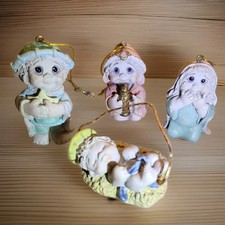 Vtg Dreamsicles Set Giftco Nativity Ornaments Christmas Tree Ornament 2-2.5
