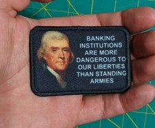 Morale Patch Thomas Jefferson Banks are dangerous 2