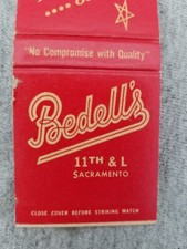 Bedell's Restaurant & Cocktail Lounge Sacramento CA Vtg FS Matchbook Cover picture