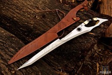 HUNTEX Custom Handmade 1095 Steel Blade, 71 cm Long, Celtic Knot Viking Sword picture