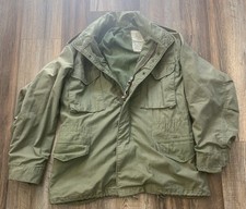 Vintage Alpha Industries M 65 Field Jacket Mens Medium Regular OG 107 Army 70s picture