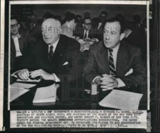 1954 Press Photo Bernard Gimbel Chairman of the Board Gimbel Bros & Mayor Wagner picture