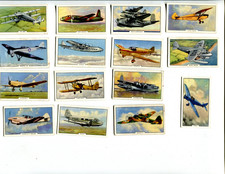1939 GALLAHER LTD. AEROPLANES 15 DIFFERENT TOBACCO CARD LOT picture