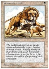 Savannah Lions ~ Fourth Edition [ EX ] [ Magic MTG ] picture