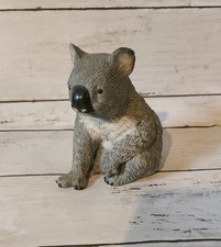 KOALA BEAR Figurine Vintage Royal Heritage Bisque Porcelain Grey 4
