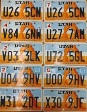 BULK LOT of 100 Utah Arches Natl Park License Plates NICE QUALITY picture