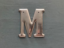 Vintage Aluminum Metal Letter Number 3 Inch Steam Punk Graphic Industrial CHOICE picture
