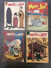 Vintage Mutt and Jeff Comics Lot of 4 Dell DC 10 Cent Bud Fisher 1950s picture