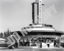 1940s Simon's Drive-in Day Time at Wilshire & Fairfax In Hollywood 8x10 Photo picture