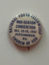 1952 National Youth Fellowship Church Of God, Pittsburgh, PA pin picture