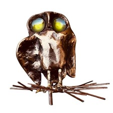 Vtg C Jere Curtis Jere Owl Sculpture Figurine MCM Signed Brutalist picture
