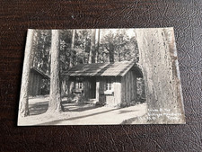 RPPC Siskiyou Mountain Camp California - View of Log Cabins - 1930s era picture