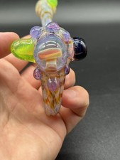 Mini Pink Mushroom Sherlock With Purple And Slime Accents ￼ picture