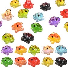 20-Pack Luminous Mini Resin Frogs, Tiny Frog Figurines [Mixed 10 Colors] picture