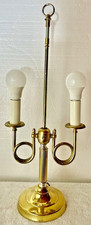 VINTAGE FRENCH BRASS BOUILLOTTE LAMP BAROQUE NEOCLASSICAL 2 ARM CANDLESTICK 23