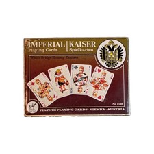 Vtg. Austrian Imperial Kaiser Piatnik Playing Cards - Two Complete Decks  EUC picture