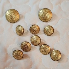 10 Scottish Highland Brass Button Infantry Deas Ou Oath Canada Crown BLAZER SET picture