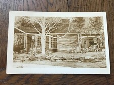 Little Old House on Exhibit Flower Show Cambridge Massachusetts RPPC Postcard picture
