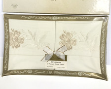 Spunwell Gift Pillowcase Ensemble by Burlington PRINCESS 1950s Granny-core NIB picture