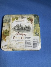 Vintage Wine Coasters “1921 Grand Vin De Bourgogne”  Savigny Set Of 4 picture