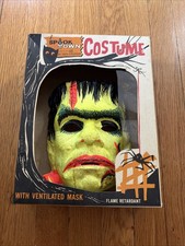 Vintage Spook Town By Ben Cooper Frankenstein Mask Only 1970s With Box picture