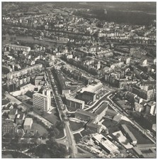 C7546/Hamburg Eppendorf Winterhude Aerial View 21 x 21 cm 1963 picture