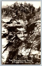 RPPC  The Smugglers Face  Smugglers Notch  Vermont  Postcard picture