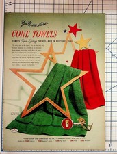 Vintage 1940s Cone Towels Super-Spongy Texture Magazine Ad Ephemera New York picture