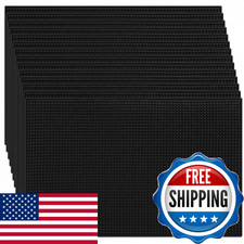 Tioncy 10 Pcs Bar Mat For Countertop 18 X 12 Inch Non Slip Rubber Mat Service picture