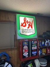 Vintage S&H Green Stamp Lighted Sign (32 x 36)  picture