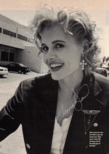 Geena Davis American Actress Original Signed Autograph Magazine Page Beetlejuice picture