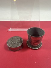 Antique 1897 Ladies Bike Tea Collapsable Cup Victorian Fancy picture