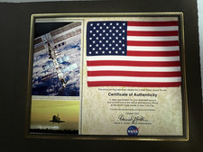 American Flag Flown in Space Aboard The United States Space Shuttle  2001 WTC picture