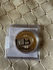 Anonymous Mint Bitcoin Crypto-Collectible 24KT Gold Plated 1oz Silver Proof 0062 picture