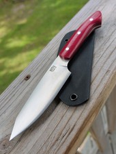 Bark River Petty-Z CPM 154 Kitchen Paring Knife Red G10 Kydex Slip Escanaba MI picture