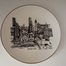 World Landmarks Ltd. Gallery of Cities Chicago-Land #1 Collector Plate 10in picture