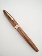 Excellent SAILOR World of Fine Woods Old Teak Wood 14K Gold F Nib Pen Japan picture