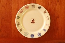 Rare Shenango China RimRol Salesman Sample Plate - Frat/Masonic/Club Topmarks picture