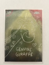 2026 Topps Chrome VeeFriends Genuine Giraffe Chalkboard C-15 Red Refractor /5 picture