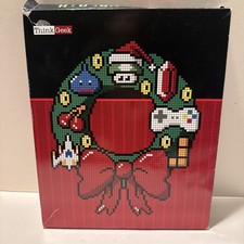 Think Geek Christmas Wreath 8bit LED Lighted 2011 Retro Video Game NEW SEALED picture
