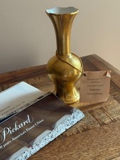 Vintage Pickard Gold  China Vase7