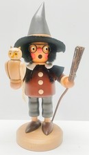 Christian Ulbricht Wichtel Hexe Witch Smoker Germany Halloween Witch Owl Broom picture