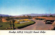 # G4223 APPLE VALLEY, CA. POSTCARD, SANDY'S APPLE VALLEY RESORT LODGE picture