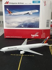 Philippines Airlines B777-300ER RP-C7776 506815-001 Herpa Wings 1:500 Rare. picture