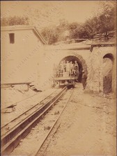 1884 TURIN Locomotive Acute Tommaso Rack Albumin Photography picture
