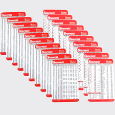 10 Sets Pocket Starrett Metric Decimal Equivalents Chart Machinist Pocket Cards picture