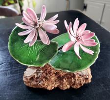 Vintage Bovano Driftwood Floral Sculpture Enamel Copper picture