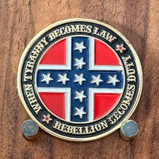 Rebellion Becomes Duty When Tyranny Becomes Law Challenge Coin W#13 picture